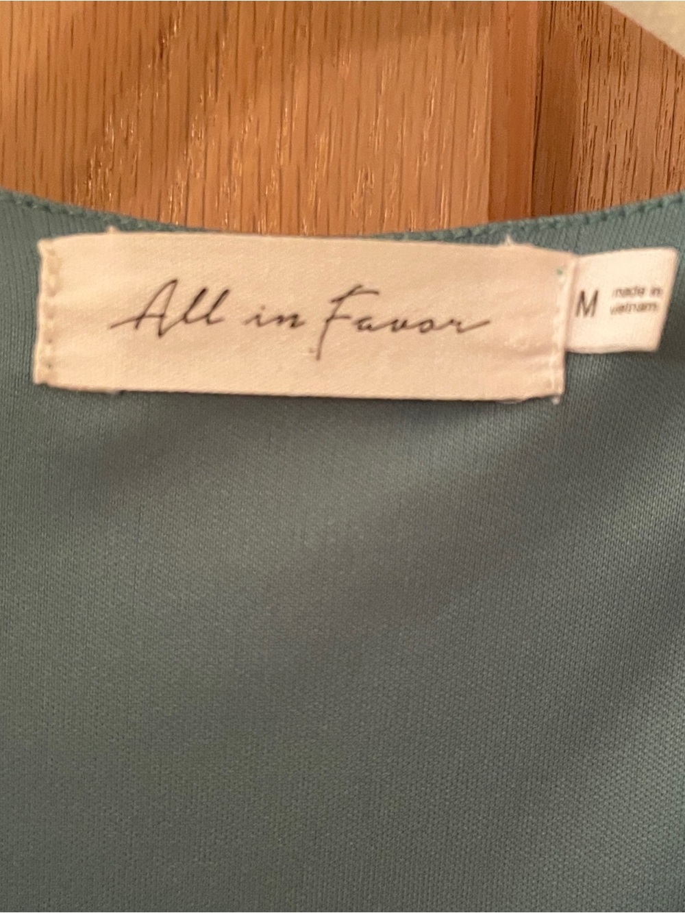All in Favor Sage Green Wrap Dress with Orange Floral Print - Picture 2 of 10